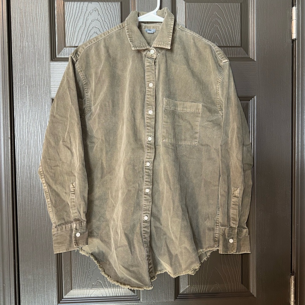 Aerie Olive Utility Jacket